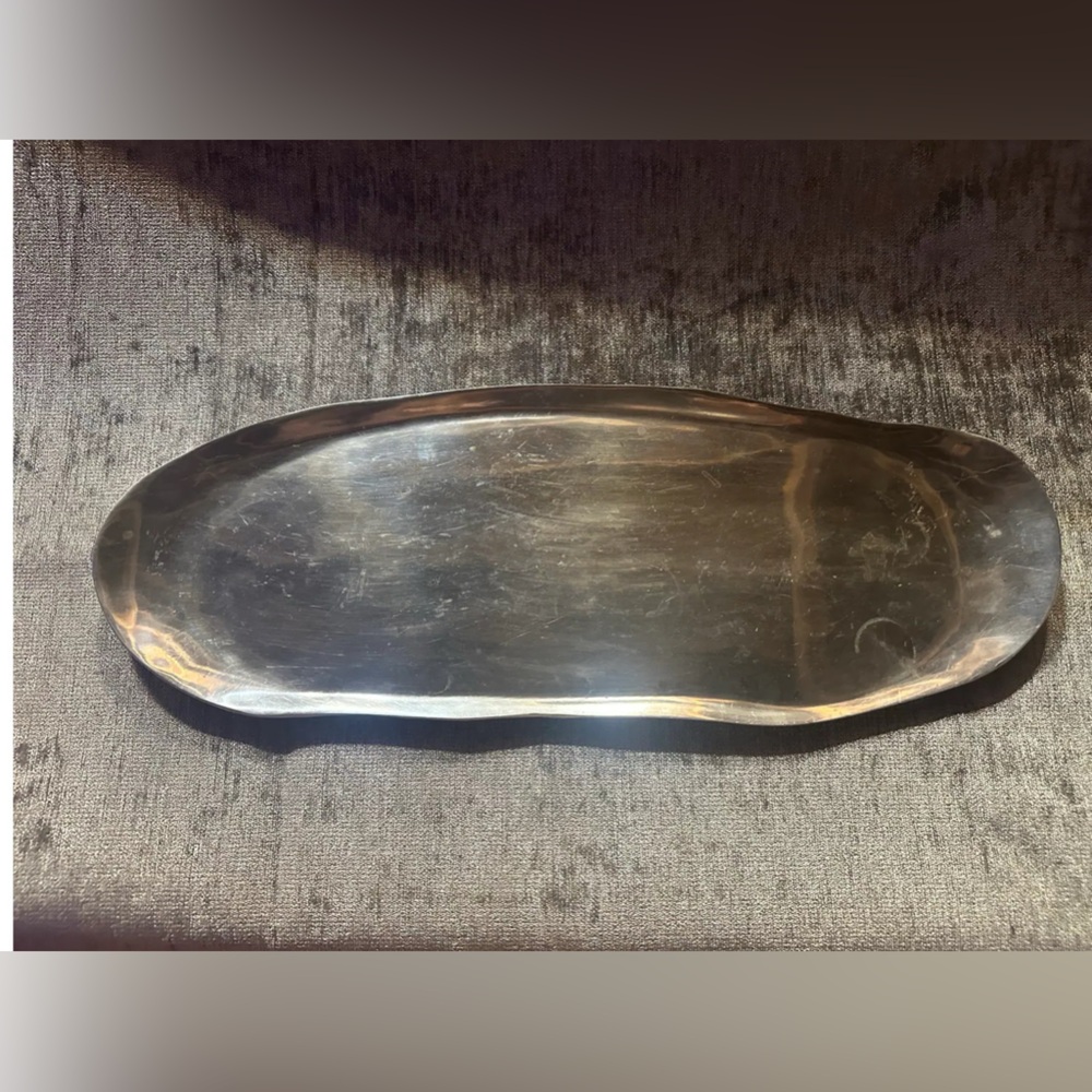 Silver Oval Serving Tray